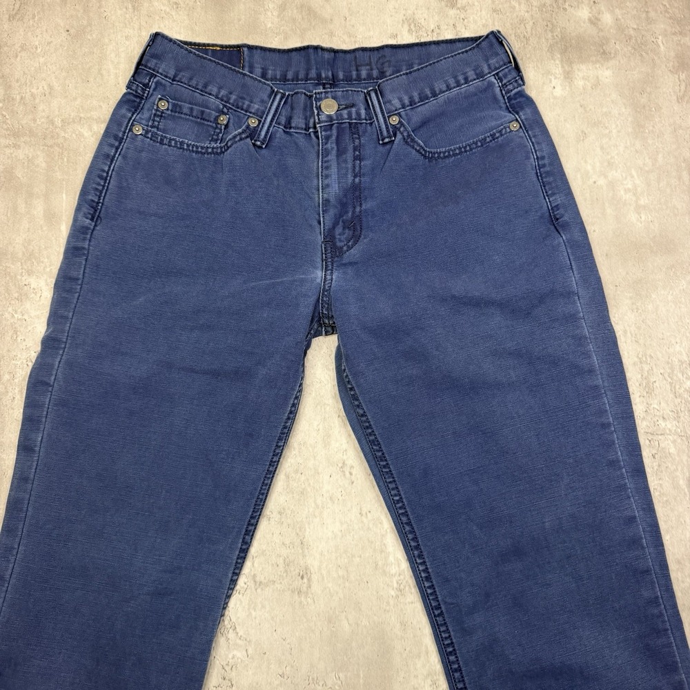 Levis 514 White Tab Blue Slim Straight Leg Pants Mens 30x30 Slacks Denim USA - Picture 2 of 13